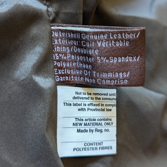 Danier, size small, women's, genuine leather jacket - Picture 3 of 4